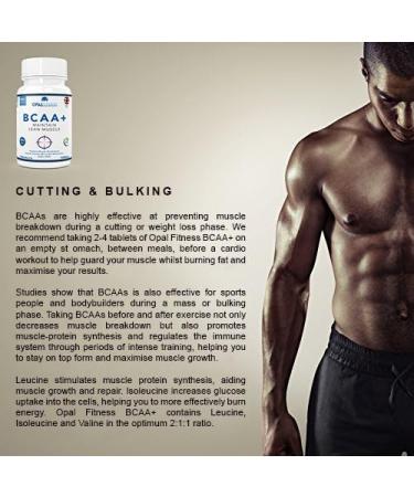 Opal Fitness Nutrition Vegan BCAA Tablets with Vitamin B6 - 120 Tablets | GMP Certified UK Production | For Men and Women - Buy Online on GoSupps.com