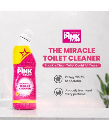 The Pink Stuff The Miracle Toilet Cleaner Gel 750ml + The Pink Stuff Foaming Toilet Cleaner (1pk contains 3 x 100g sachets) 1Pk + Our Gift for You: Organza Small Bag Size: 9x7x0.1cm - Buy Online on GoSupps.com