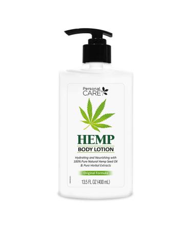 Personal Care Pure Hemp Body Lotion  Hydrating and Nourishing  13.5 Fl Oz