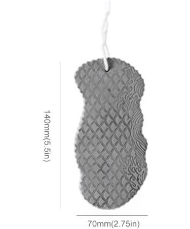 Soft Exfoliating Bath Sponge - Reusable Shower Brush for Adults Kids & Pregnant Women | Grey Spa Scrub for Dead Skin Removal - Buy Online on GoSupps.com