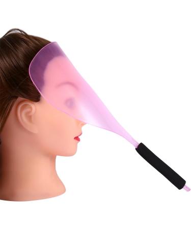 2PcsProfessional Plastic Anti-Slip Hair Salon Hairdresser Styling Mask Tools Face Shield Haircut Cover Mask Face Eyes Protector (Pink) - Buy Online on GoSupps.com