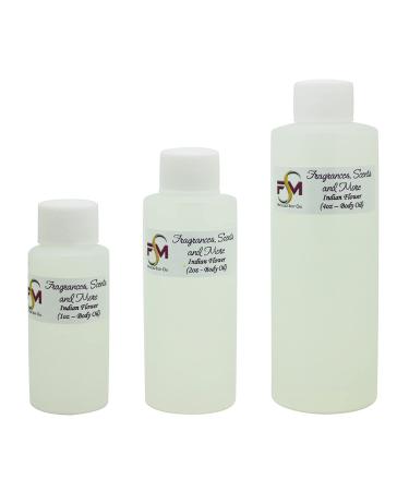Indian Flower Fragrance Oil - 1 Fl Oz Glass Roll On (30ml) 1.01 Fl Oz (Pack of 1)