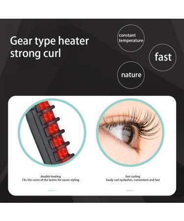 Ladies Electric Eyelash Curler Fast Heating Long Lasting Aluminium Pipe Battery Powered Makeup Tools Beauty Supplies Pink - Buy Online on GoSupps.com