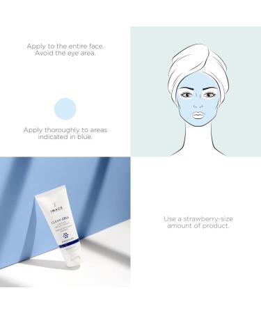 IMAGE Skincare CLEAR CELL Salicylic Masque 1.7 oz - Exfoliating Kaolin Clay Face Mask - Buy Online on GoSupps.com