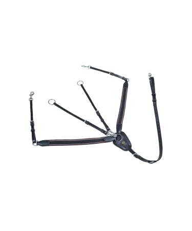 HKM 4000315378418 Breastplate with martingale and wide elastic9100 blackPony - Buy Online on GoSupps.com