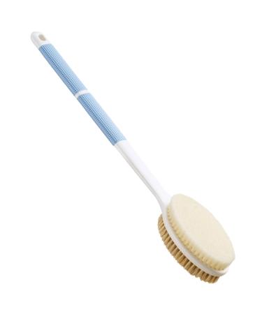 Back Scrubber Anti Slip Long Handle for Shower, Dual-Sided Back Brush with Stiff and Soft Bristles,Body Exfoliator for Bath or Dry Brush.