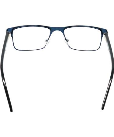 Blue Light Blocking Reading Glasses | Stainless Steel Frame | Anti-Glare Lenses | 1.5 Dioptres - Buy Online on GoSupps.com