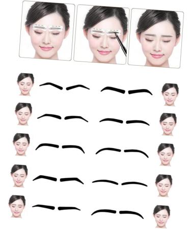 Angoily Eyebrow Card 30 Pcs Eyebrow Stencil Template Eyebrow Shaping Kit Eyebrowhack Eyebrow Templates Mold Suite Unibrow mediumx3pcs As Shownx3pcs - Buy Online on GoSupps.com