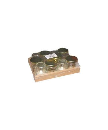BJ Pack 12 jam jars 44 ml gold lid