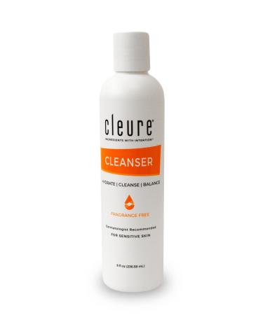 Cleure Lotion Cleanser for Dry Sensitive Skin Free of Fragrance Gluten Paraben Salicylate and Non Comedogenic (8 oz 1 Pack) 8 Fl Oz (Pack of 1)