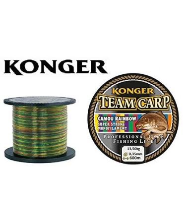 Konger fishing line Team CARP Rainbow spool 600m monofilament carp line 0.35mm / 13.50kg