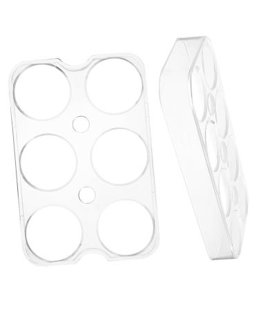 UKCOCO 2pcs Eggs Refrigerator Egg Trays for Kitchen Egg Holder Egg Racks Egg Plate No Cover Storage Rack