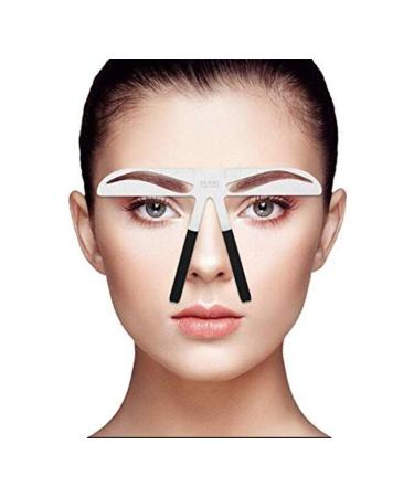 SKYWXHN- 1Pc Eyebrow Shaping StencilS Eye Brow Guide Template Kit Makeup DIY Tool