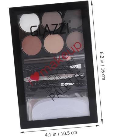 Healvian 6 Sets Eyebrow Powder Set Lit e Long Lasting Eyebrow Powder Eyeow Mp e Eyebrow Powder Tool Abs - Buy Online on GoSupps.com