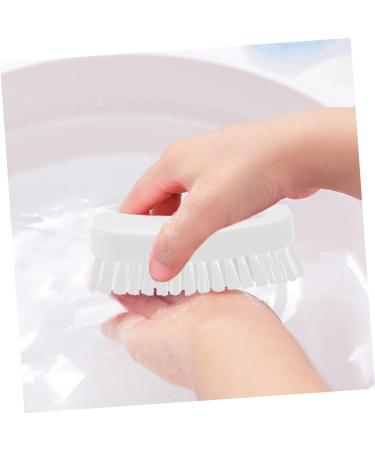 FRCOLOR Nail Brush Manicure for Nails Plastic Cleaner Sink Scrubber Sink Cleaning Nail Cleaning Scrubber Brush Fingernail Cleaner Polypropylene White Fingernail Scrub Toe Brush Set 11.5x5cm White - Buy Online on GoSupps.com