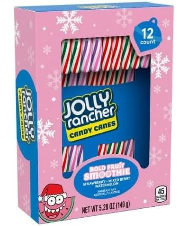Jolly Rancher Candy Canes Assorted Flavour Strawberry Mixed Berry Watermelon 12 Count 149g (Specialy Crafted For Cristmas) - Buy Online on GoSupps.com