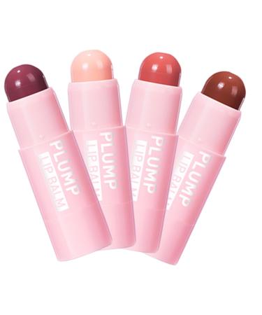 4pcs Lip Gloss Korean Lipstick Matte Lipstick for Women Lip Oils Korean Lipsticks Lasting Matte Lipstick Lip Plumper Gloss Liquid Lipstick Lip Balm Bulk Make up Big Mouth Waxes