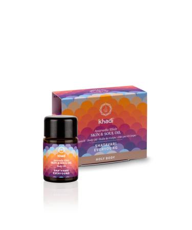 Khadi Shatavari Everyoung Ayurvedic Elixir Skin & Soul body oil travel size 10ml intensive anti-aging oil: fighter rejuvenated & revitalized certified natural cosmetics