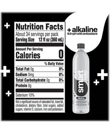 Glaceau smartwater Alkaline With Antioxidant 1 ltr bottles Pack of 12 - Buy Online on GoSupps.com
