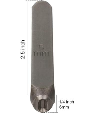 YKLP 1/4 Metal Number Stamps Set - 6mm Steel Number Punch DIY Tool for Leather, Brass, Aluminum, Mild Steel - 9Pcs (0-9) - Buy Online on GoSupps.com