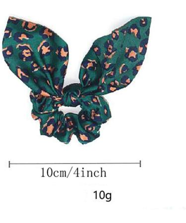 Fodattm Set of 4 Leopard Elastic Rabbit Ear Hair Scrunchies Hair Band Bowknot Hair Rope Ponytail Holder Hair Ties - Buy Online on GoSupps.com