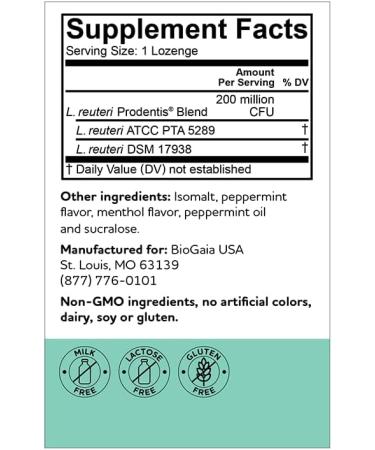 BioGaia Prodentis 3-Pack Bundle - Dental Probiotics for Teeth and Gums | Promotes Oral and Gut Health | Mint Lozenges - Buy Online on GoSupps.com