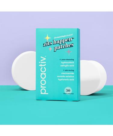 Proactiv Zits Happen Hydrocolloid Acne Patches- Pimple Patches for Face and Back Acne with Pore Cleansing Salicylic Acid- 30 Count Standard Pack 30 - Buy Online on GoSupps.com