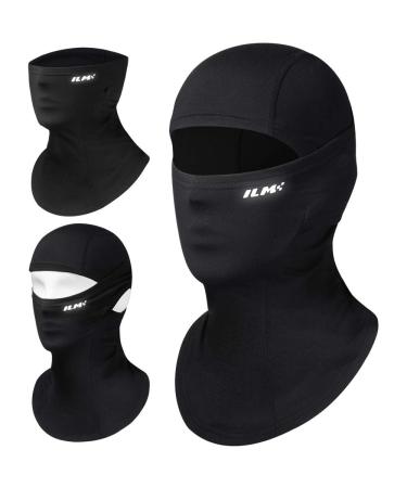 ILM Motorcycle Balaclava Face Mask for Ski Snowboard Cycling Working Men Women Cold Weather Snow Mask Adult Black