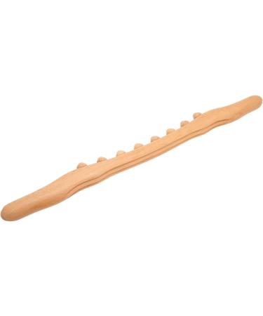 Natural Wooden Massage Stick - 8 Pressure Points for Neck & Back Pain Relief | Manual Massage Tool for Body Relaxation - Buy Online on GoSupps.com
