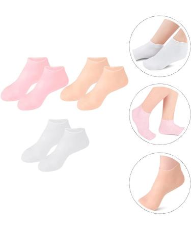 Minkissy Moisturizing Socks for Women - 3 Pairs of Heel Care Socks Protective Cover for Soft Feet 16.5x8.5cm - Buy Online on GoSupps.com