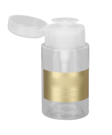 Nail Polish Remover Pump Bottle Dispenser 150ml Push Down Cleanser Dispenser Bottle Travel Empty Liquid Container Clear Empty Refillable Pump Dispenser for Nail Makeup Remover