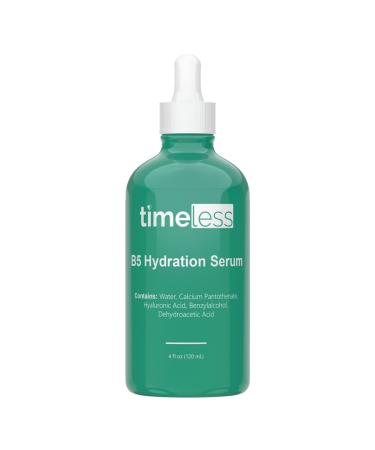 Timeless Skin Care Vitamin B5 Hydration Serum - 4 oz - Calm Breakouts  Heal Blemishes  Reduce Redness & Minimize Scarring - Lightweight & Oil-Free - For All Skin Types  Especially Oily & Sensitive 4 Fl Oz (Pack of 1)