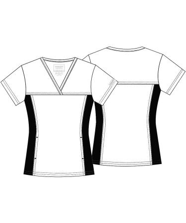 Women's Workwear Revolution V-Neck Scrubs | Soft Stretch Knit Sides | Medium Pewter - Buy Online on GoSupps.com
