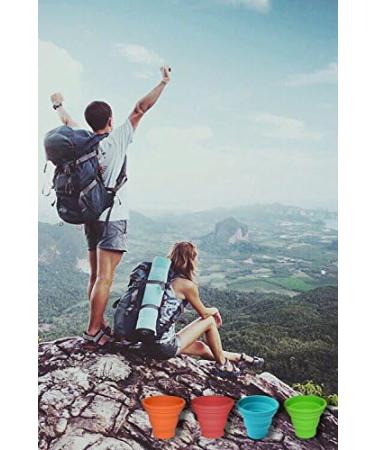 Ecoart Silicone Collapsible Travel Cup - 1 Pack, Blue | Ideal for Outdoor Camping and Hiking - Buy Online on GoSupps.com
