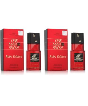 Jacques Bogart One Man Show for Men Eau de Toilette Spray Ruby Edition 3.33 Ounce (Pack of 2) Ruby Edition 3.33 Ounce (Pack of 2)