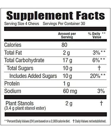 Benecol Soft Chews - Cholesterol-Lowering Plant Stanols - 120 Chocolate Chews - Buy Online on GoSupps.com