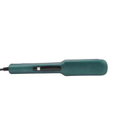 Hair Straightening Iron Negative Ion Wide Application Beauty Tool Hair Curler US Plug 110-220V for Home (Green)