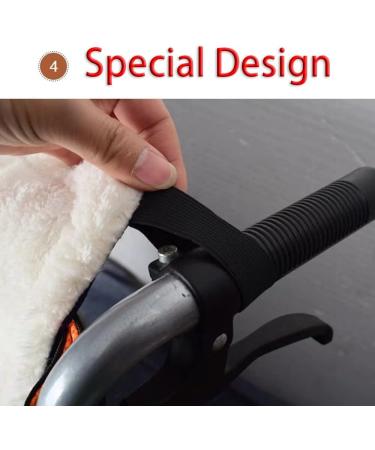 Fleece-Lined Wheelchair Cosy Cover Half Body Type Wheelchair Cosy Winter Water Proof Fleece Lining Wheelchair Accessories Blanket Leg and Instep Warmer for Disabled Senio - Buy Online on GoSupps.com