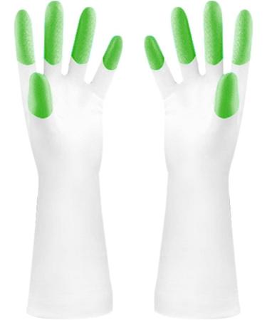 Dishwashing Gloves Women's Waterproof Rubber Latex Thin Kitchen Durable Laundry Rubber Household Cleaning Household Lan - Buy Online on GoSupps.com