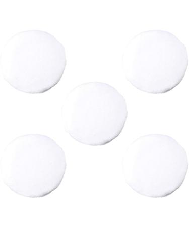 SUPVOX 5pcs Powder Puff Washable Large Body Puff Fluffy Powder Puff with Ribbon (White)60mm - Buy Online on GoSupps.com