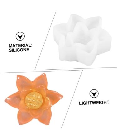 NUOBESTY 9 Pcs Silicone Mold Flower Resin Moulds Flower Shape Fondant Mold Silicone Soap for Soap Candle DIY Making Candle Holder Sillicone Mould 3D Cake Silica Gel White Manual Whitex3pcs 4X7CMx3pcs - Buy Online on GoSupps.com