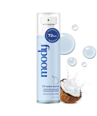 Moo dy 7D Hydro Burst Hydrating Face Mist & Essence Toner with Hyaluronic Acid Vitamin B5 & Rice Water for Hydrated & Plumped Skin | Face Mist for Soothing And Pore Tightening |100% Vegan | 110ml