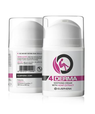 EUSPHERA 4DERMA Natural Face & Body Cream - Soothing Italian Skincare with Calming Action | 50 ml - International Shipping Available - Buy Online on GoSupps.com