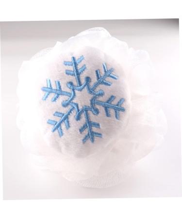 Beaupretty 4pcs Bath Ball & Flower Loofah Set - Snowflake Bath Sponges & Christmas Accessories for Kids - Buy Online on GoSupps.com