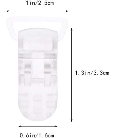 Buy SUPVOX 10Pcs Silicone Pacifier Chain Clips - Transparent Pacifier Holder for Babies & Children - Durable Safe & Stylish - Buy Online on GoSupps.com
