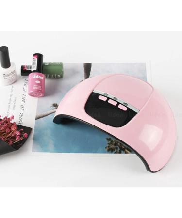 SoulQ UV LED Nail Lamp USB Power 45W Intelligent Induction Nail Dryer LCD Display Nail Lamp with 3 Timer Setting Professional Nail Art Tools for Gel Polish (Pink) - Buy Online on GoSupps.com