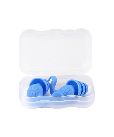 Ear Plugs for Noise Reduction | Horn-Shaped Waterproof Silicone Earplugs - Ergonomic Multifunctional Ear Plugs Portable Ear Plugs for Men & Women Green