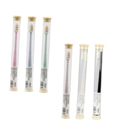 Beaupretty 6st Wangan Hair toothbrush classic toothbrush travel toothbrush extra soft toothbrush children's toothbrush children toothbrush cleaning brush care pp pregnant woman