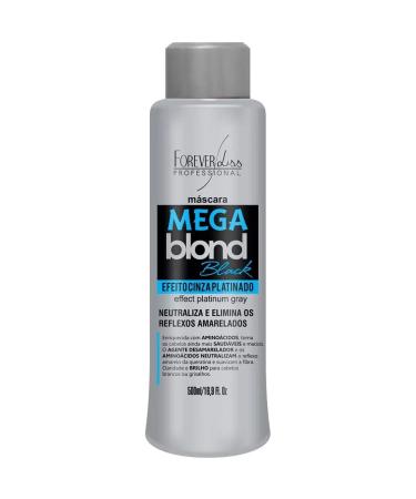 Forever Liss - Linha Mega Blond Black - Mascara Matizadora 500 Ml - (Mega Blond Black Collection - Brassiness Control Mask 16.90 Fl Oz)