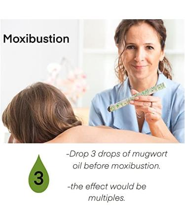 Mugwort Essential Oil 100% Pure-Undiluted Therapeutic Grade Great for Aromatherapy Foot Bath Moxibustion Guasha 15ml(0.49oz) - Buy Online on GoSupps.com